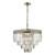 Dar Lighting Vyana Antique Brass Crystal 4 Light Pendant