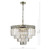 Dar Lighting Vyana Antique Brass Crystal 4 Light Pendant