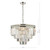Dar Lighting Vyana Polished Nickel Crystal 4 Light Pendant