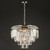 Dar Lighting Vyana Polished Nickel Crystal 4 Light Pendant