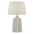 Dar Lighting Vondra White And Grey Table Lamp With Shade