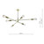 Dar Lighting Alana Polished Gold 6 Light Pendant