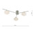 Dar Lighting Dar  JAS5346 Jasper 3 Light Satin Chrome Semi Flush Fitting 