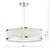 Dar Lighting Alvaro Ivory And Polished Chrome 3 Light Pendant