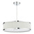 Dar Lighting Alvaro Ivory And Polished Chrome 3 Light Pendant