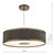 Dar Lighting Alvaro Antique Bronze And Mushroom 3 Light Pendant