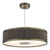Dar Lighting Alvaro Antique Bronze And Mushroom 3 Light Pendant