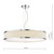 Dar Lighting Alvaro Ivory And Polished Chrome 6 Light Pendant