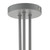 Dar Lighting Andre Grey And Opal Glass 3 Light Semi Flush