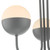 Dar Lighting Andre Grey And Opal Glass 3 Light Semi Flush