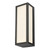 Dar Lighting Arham Matt Grey And Frosted Glass Outdoor LED Wall Light IP65