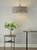 Dar Lighting Veyron 6 Light Polished Nickel Pendant With Shade
