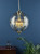 Dar Lighting Vanessa 5 Light Antique Brass And Glass Lantern Pendant