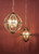 Dar Lighting Vanessa 5 Light Polished Nickel And Glass Lantern Pendant