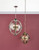 Dar Lighting Vanessa 3 Light Antique Brass And Glass Lantern Pendant