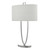 Dar Lighting Utara Polished Chrome Table Lamp With Shade