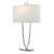 Dar Lighting Utara Polished Chrome Table Lamp With Shade