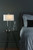 Dar Lighting Utara Polished Chrome Table Lamp With Shade