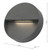 Dar Lighting Ugo Round Eyelid Anthracite LED Outdoor Wall Light IP65