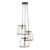 Dar Lighting Tower Black and Copper 3 Light Cluster Pendant
