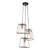 Dar Lighting Tower Black and Copper 3 Light Cluster Pendant
