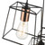 Dar Lighting Tower Black and Copper 3 Light Cluster Pendant