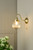 Dar Lighting Tamara Antique Brass And Ribbed Glass Wall Light