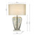 Dar Lighting Syracuse Mercury Glass Table Lamp With Shade