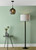 Dar Lighting Soren Black And Smoked Textured Glass 1 Light Pendant