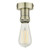 Dar Lighting E27 Antique Brass Semi Flush Bracket