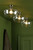 Dar Lighting E27 Antique Brass Semi Flush Bracket