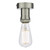 Dar Lighting E27 Antique Chrome Semi Flush Bracket