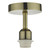 Dar Lighting 1 Light Antique Brass Semi Flush Suspension Bracket