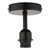 Dar Lighting 1 Light Matt Black Semi Flush Suspension Bracket