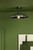 Dar Lighting 1 Light Matt Black Semi Flush Suspension Bracket