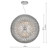 Dar Lighting Serafina Brushed Chrome Large 6 Light Pendant