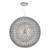 Dar Lighting Serafina Brushed Chrome Large 6 Light Pendant