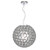 Dar Lighting Serafina Brushed Chrome Small 1 Light Pendant