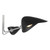 Dar Lighting Sebastian Matt Black Polished Chrome 3 Light Semi Flush