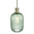 Dar Lighting Sawyer Green Ribbed Glass Easy Fit Pendant