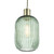 Dar Lighting Sawyer Green Ribbed Glass Easy Fit Pendant