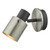 Dar Lighting Ryan Brushed Nickel Matt Black Single Wall Spotlight