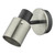Dar Lighting Ryan Brushed Nickel Matt Black Single Wall Spotlight
