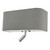 Dar Lighting Ronda 3 Light Wall Light With LED Reading Light Grey