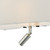 Dar Lighting Ronda 3 Light Wall Light With LED Reading Light Ivory
