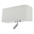 Dar Lighting Ronda 3 Light Wall Light With LED Reading Light Ivory