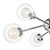 Dar Lighting Dar  ZEK0650 Zeke 6 Light Polished Chrome Semi Flush Fitting 