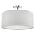 Dar Lighting Ronda 40cm Porcelain White Easy Fit Pendant