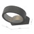 Dar Lighting Reon Matt Grey Glass IP65 LED Outdoor Wall Light