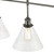 Dar Lighting Ray Antique Nickel Clear Glass 3 Light Bar Pendant
